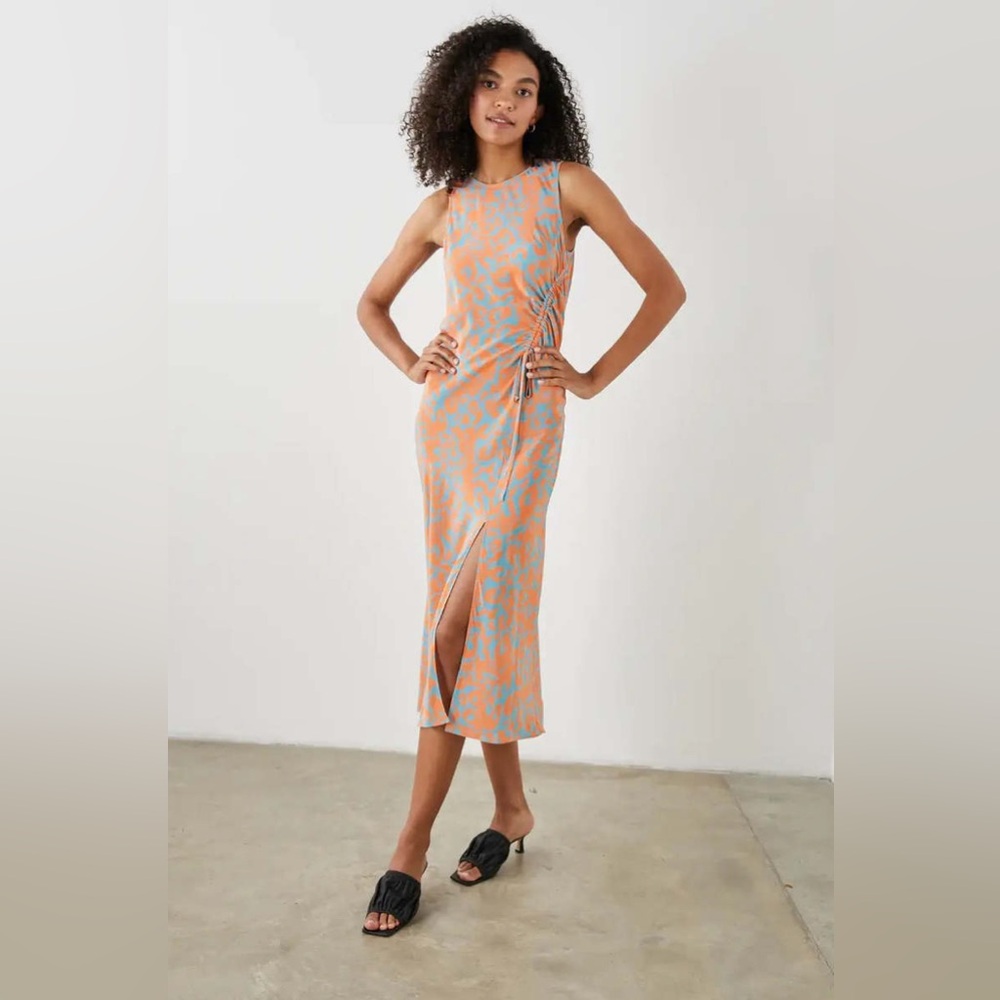 Rails Gabriella Dress Orange Infused Cheetah Size Small
New without Tags